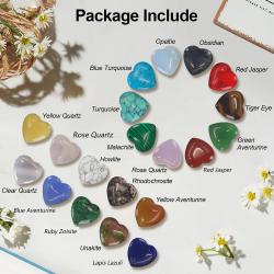 Perles en forme de cœur en améthyste et agate | Cristaux de guérison Reiki
