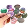Oval Şekilli Endişe Giderici Taşlar - Meditasyon ve Reiki için 7 Çakra Şifa Kristali