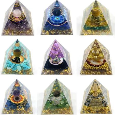 Orgonit-Pyramide: Natürlicher Kristallenergiegenerator & Dekoration