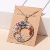 Collier pendentif en cristal des sept chakras - Guérison et énergie
