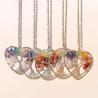 Collier pendentif en cristal des sept chakras - Guérison et énergie