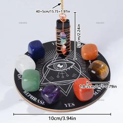 7 Chakra Crystal Divination Set & Pendant - Explore Your Energy