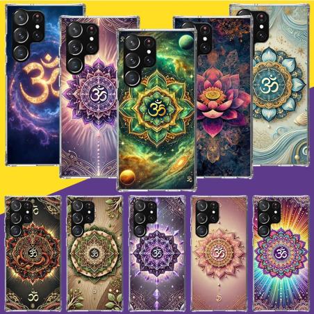Étui de téléphone Chakra Mandala Yoga pour Samsung Galaxy