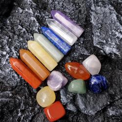 Set di cristalli curativi: pietre naturali per Reiki e meditazione