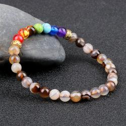7 Chakra-Armbänder aus Natursteinen für Paare – für Wohlbefinden und Balance