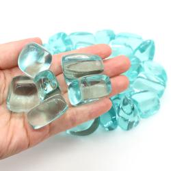 Ensemble de cristaux de guérison : malachite naturelle, amazonite et chiastolite