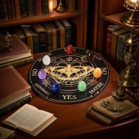 Kit de divination par les cristaux des chakras | 8 disques de divination