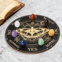 Kit de divination par les cristaux des chakras | 8 disques de divination
