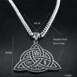 Collier pendentif nœud celtique viking pour homme | Bijoux gothiques nordiques