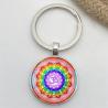 Retro Mandala Flower Keychain - Chakra, Buddhist Symbol