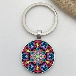 Retro Mandala Flower Keychain - Chakra, Buddhist Symbol