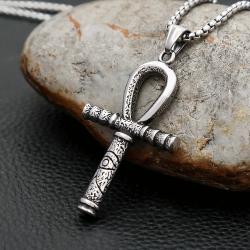 Vintage Anubis Eye of Horus Pendant Necklace - Punk Jewelry for Men