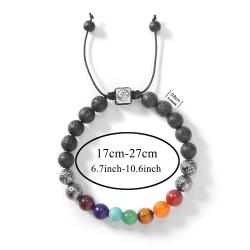 Geometrische Steinarmbänder | Tigerauge, Sonnenstein & Chakra-Heilung