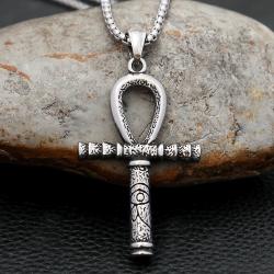 Vintage Anubis Eye of Horus Pendant Necklace - Punk Jewelry for Men