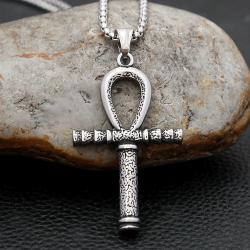 Vintage Anubis Eye of Horus Pendant Necklace - Punk Jewelry for Men