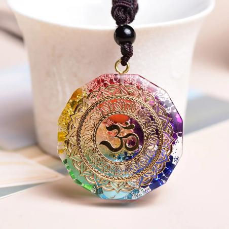 Pendolo in orgonite dei chakra: gioielli per la guarigione Reiki e la meditazione