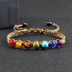 Chakra-Armband aus Natursteinen | 7 Steine ​​für Energieheilung und Balance