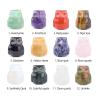 Eulenstatuen aus Amethyst und Quarz: Chakra-Heilung, Reiki-Dekoration