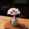 Arbre en cristal de quartz rose et d'améthyste - Décoration de guérison Reiki