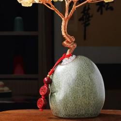 Arbre en cristal de quartz rose et d'améthyste - Décoration de guérison Reiki