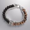 Bracelet chapelet œil de tigre | Acier inoxydable, protection et style
