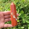 Obélisques en cristal de jaspe rouge | Soins Reiki et équilibrage des chakras