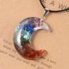 Ciondolo Orgone dei Sette Chakra | Collana di guarigione Reiki per uomini e donne