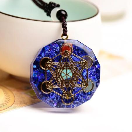 Orgonite Energy Pendant: Chakra Balancing & Positive Vibes