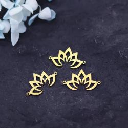 Lotus- und Buddha-Anhänger zum Selbermachen: 3er-Pack Edelstahl-Anhänger