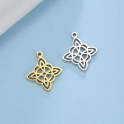Breloques nœud de sorcière vintage | Ensemble de pendentifs en acier inoxydable (5 pièces)