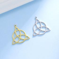 Breloques nœud de sorcière vintage | Ensemble de pendentifs en acier inoxydable (5 pièces)