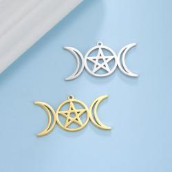 Breloques nœud de sorcière vintage | Ensemble de pendentifs en acier inoxydable (5 pièces)