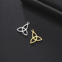 Breloques nœud de sorcière vintage | Ensemble de pendentifs en acier inoxydable (5 pièces)