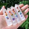 Pointe de cristal de sélénite : Guérison des 7 chakras et décoration intérieure