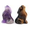 Amethyst-Wolfsfigur: Heilkristalle & spirituelle Dekoration