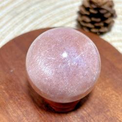 Sphères de pierre de soleil et de pierre de lune en cristal naturel : Décoration de guérison Reiki