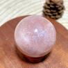 Sphères de pierre de soleil et de pierre de lune en cristal naturel : Décoration de guérison Reiki
