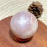 Sphères de pierre de soleil et de pierre de lune en cristal naturel : Décoration de guérison Reiki