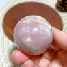 Sphères de pierre de soleil et de pierre de lune en cristal naturel : Décoration de guérison Reiki