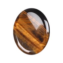Pierre de quartz ovale en forme de pouce pour soulager l'anxiété et favoriser la méditation