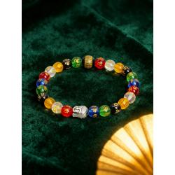 Bracelet Mandala Cristal : Énergie du Mantra du Sutra du Cœur