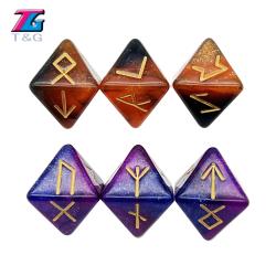 Astroloji Zar Seti: Kehanet için 3 Parça 8 Yüzlü İnci Tarot Zarı