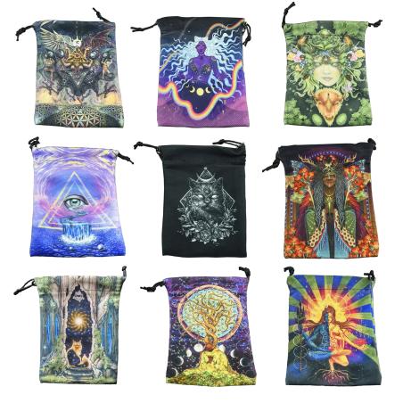 Kadife Tarot ve Rune Kesesi: Göksel Ay Evreleri + Saklama Alanı
