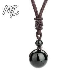 Collier pendentif œil de tigre en obsidienne : Chance et style