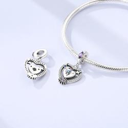 Sterlin Gümüş Astrolabe Charm Boncuk | Kadınlar İçin Kendin Yap Takı Hediyesi