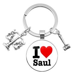 Better Call Saul Heart Keychain - Fashionable Law Jewelry