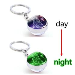 Porte-clés lumineux céleste : Porte-clés zodiaque galaxie ciel étoilé