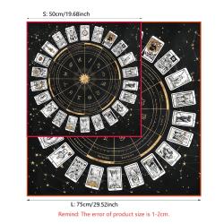 Tarot Okuma Örtüsü: Kehanet ve Astroloji İçin 12 Takımyıldız Dizilimi