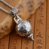 Collier pendentif Gawu Box - Vajra Sutra ouvrable et zircon