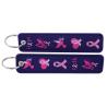 Pink Ribbon Breast Cancer Awareness Keychain Gift